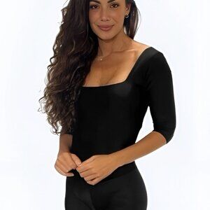 Brazilian Fitness Jumpsuit – Black Workout Jumpsuit for Women - Premium